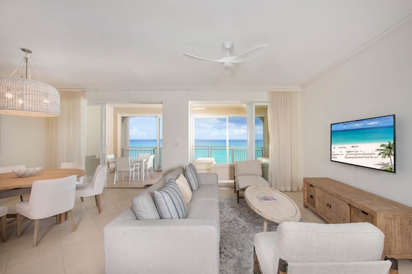 Modern living areas with breathtaking ocean views. 