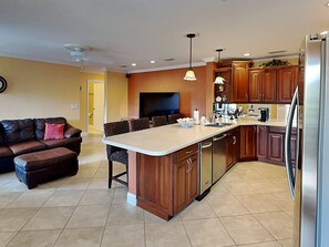 Kitchen + Living Area