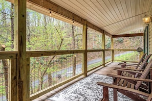 Smoky Mountain Game Den's relaxing decks