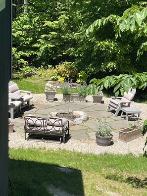 backyard/firepit from porch
