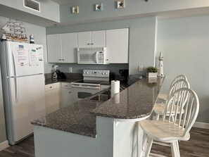 Kitchen with the amenities