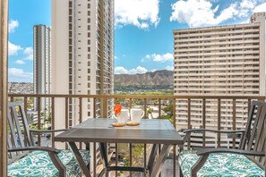 Have your morning coffee on your balcony with stunning mountain views.