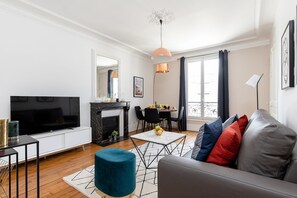 The sofa can be converted into a bed