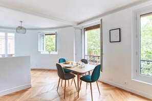 The dining area