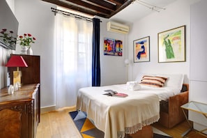 The sofa can be converted into a bed