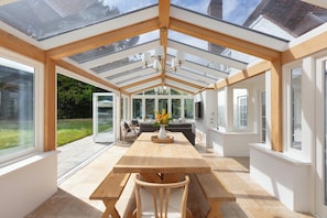 conservatory and dining area 