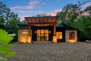 Surrounded by towering pines, a flowing creek, and the sounds of nature. Champagne Nights offers a tranquil experience in nature.