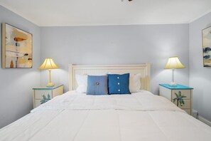 Stretch out and unwind in the comfort of our king bed