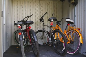 Explore the surroundings with ease using our bikes available on the property