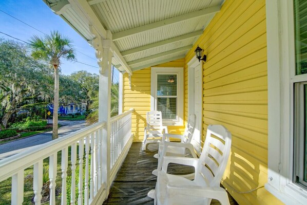 Step out, sit back, and let the porch be your portal to relaxation