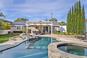 Beautiful fenced in backyard space