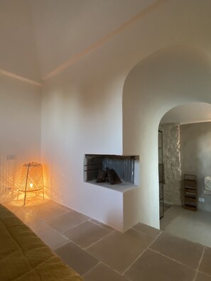 Fire place in bedroom “Il Camino”