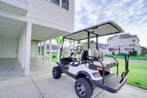 Golf cart included. Driver needs to 25 years or older 
