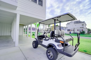 Golf cart included. Driver needs to 25 years or older