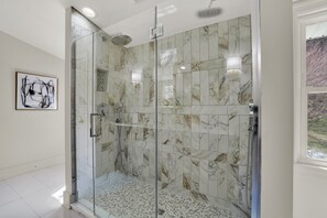 2 Person Double Head Tile Shower