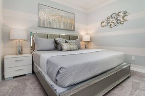 Rest in our high-quality beds after a long day at the parks!