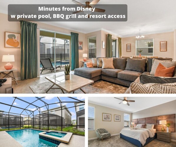 6-bedroom vacation rental which comfortably accommodates up to 14 people.