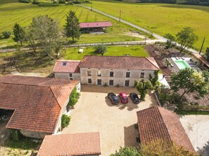 Parking and courtyard