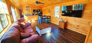 Cozy Living Room/ Kitchen