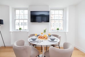 The dining area