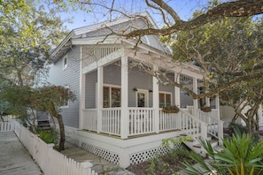 OPEN AIR PORCH AT FRONT ENTRANCE