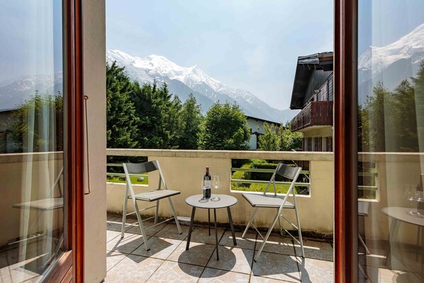 Mont Blanc view from wrap-around balcony