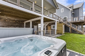 Cozy hot tub therapy awaits