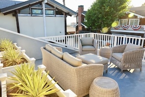 Sun, sand, and a front-row seat from the beachside deck