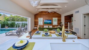 View from the kitchen into the living area...
