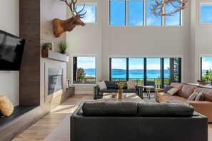100 Acre Lodge-Great Room with views of Bear Lake and valley (Main Floor East Center)