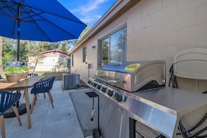 Indoors, Outdoors, Shelter, Furniture, Table