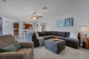 This villa has a total of 3 bedrooms.
