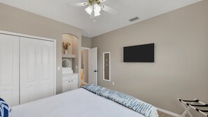 This villa has a total of 3 bedrooms.