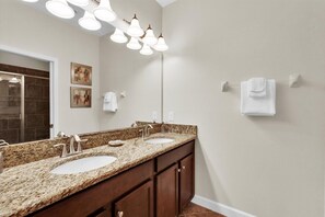 King Suite Bathroom 2 Downstairs
Shower