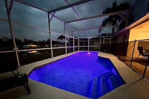 Beautiful Color-changing LED Pool Lighting Makes Night Swimming a Dream!