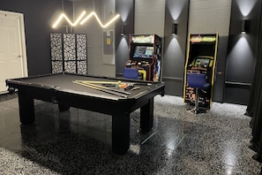 Newly Created Garage Game Room For Your Non Park Days!