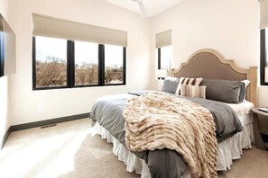 Master bedroom - king bed- tuft & needle mattress