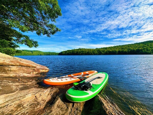 Kayaking at 2 nearby lakes. kayaks and paddle boards available at the house