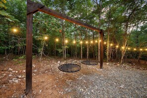 Saucer swings for the kiddos