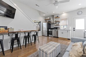 Living Room w/ Sofa Bed & Smart TV