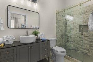 Bathroom with walk in shower
