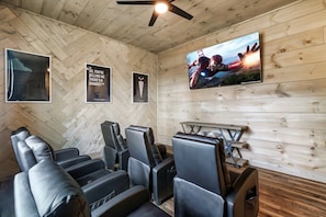 What's this? A private movie room? Skip the theatre, watch a movie while grilling out!