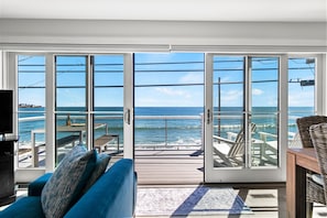 Where you can escape to listen to the waves crash from the beach across the street.