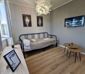 Very comfortable bed for one person like at home with a duvet, pillow and extra blanket. (1)