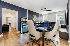 Game Loft w/ Poker & Shuffleboard Table