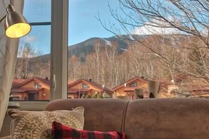 View of Mont Ste-Anne from the living room