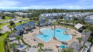 Resort pool just steps away