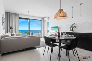 Living and dining area.