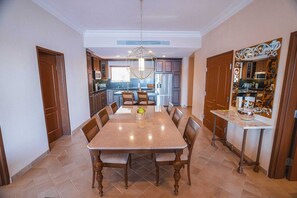 Dining and kitchen
