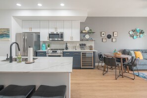 Feel right at home in this cozy dining and kitchen area.